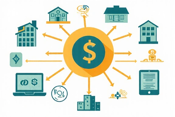 Passive income concept illustration