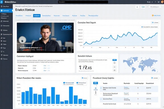 Interactive course dashboard screenshot